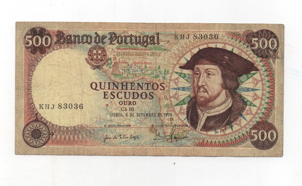 PORTUGAL DEL AÑO 1979 DE 500 ESCUDOS